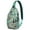 Dog Paw Print, variant on Cute Watercolor Dino Sling Backpack for Women, Dinosaur Pattern Lightweight Crossbody Bag for Travel Hiking Daily Commute Use