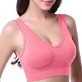 thumbnail image 5 of SHTXOZHI Sports Bras for Women Seamless Wireless Lace Bralette Push Up No Underwire Bras 2/3 Pack, 5 of 8