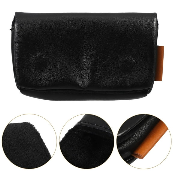 TEHAUX Black Velvet Camera Case for Digital Cameras and Accessories Protective Pouch with