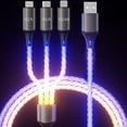 TRAHOOLight Up Phone Charger Cord, Multi LED Charging Cable RGB