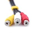 thumbnail image 2 of 1st 3.5mm Mini Aux Male Stereo to 3 RCA Female Audio Video AV Adapter Cable, 2 of 5