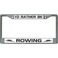thumbnail image 1 of Je Préférerais Ramer Cadre de Plaque License Chrome, 1 of 1