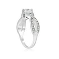 thumbnail image 2 of 1 ct Diamond Infinity Twist Engagement Ring 1/2ct Center Stone 14K White Gold, 2 of 4