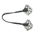 thumbnail image 5 of Unique Bargains 1 Pc Floral Rhinestones Hair Clips for Home Black Silver Tone, 5 of 5