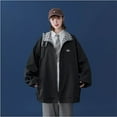 thumbnail image 2 of Chaquetas para mujer, estilo coreano, chaquetas de béisbol holgadas, cárdigans de gran tamaño con cuello vuelto, abrigos vintage de manga larga, blusas para mujer, 2 of 4
