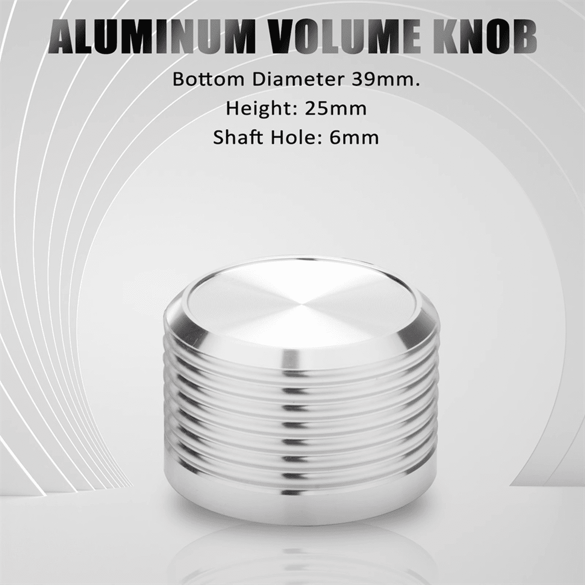 4Pcs 38x25mm Solid Aluminum Guitar AMP Amplifier Knob Amplifier Radio Player Potentiometer Volume Knob