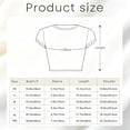 thumbnail image 4 of Women's Summer Cropped T Shirts Funny Graphic Print tees Short Sleeve Casual Crop Tops, 4 of 7