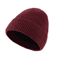 thumbnail image 3 of Voska Unisex Thick Fleece Lined Outdoor Cycling Beanie Hat Warm Acrylic Stretch Skull Cap Winter Fall Casual Gift for Women Men Wine One Size, 3 of 5