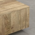 thumbnail image 6 of Simpli Home Lockhart 30 inch Wide Solid Mango Wood Square Coffee Table, Natural Blonde, 6 of 8