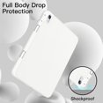 thumbnail image 4 of JETech Case for iPad (A16) 11th/10th Generation (2025/2022) with Pencil Holder, Slim Tablet Cover with Soft TPU Back, Auto Wake/Sleep (White), 4 of 7