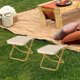 thumbnail image 5 of Xihbxyly Taburete Portátil, Silla Plegable Compacta, Asiento Pequeño y Resistente, Diseño Ligero de Tela Oxford, Ideal para Acampar Al Aire Libre, Ideal para Viajes y Senderismo, Incluye Bolsa de Alm, 5 of 7
