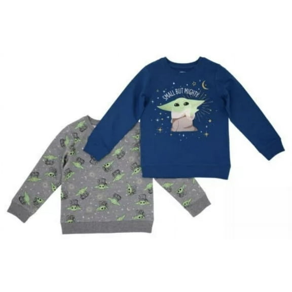 Star Wars The Mandalorian 2 Pack Kids Sweatshirt Size 5