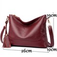 thumbnail image 4 of Bolso de hombro de piel auténtica para mujer, bolsos de mano de marca de lujo, bolsos cruzados para mujer, bolsos de mano y carteras de marcas famosas para mujer, 4 of 5
