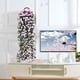 thumbnail image 5 of Decoración artificial de pared con cesta colgante - Plantas artificiales realistas de 35" en rosa y blanco para decoración de interior en la cocina y la oficina, 5 of 6
