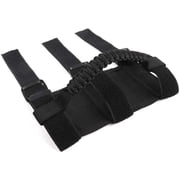 iFJF Black Grab Handles Nylon Weaving Roll Bar Grab Handles for Jeep Wrangler YJ TJ JK JKU JL JLU 1987-2020 Unlimited Models Canvas Grab Handles with Adjusting buckle Large Durable Safe Drive