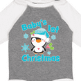 thumbnail image 4 of Inktastic Baby's 1st Christmas with Cute Penguin and Snowflakes Boys or Girls Long Sleeve Baby Bodysuit, 4 of 5