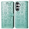thumbnail image 1 of Funda Cartera FOXDOCK para Samsung Galaxy S23FE , Flip PU con Relieve de Gatos y Perros, Tarjetero y Soporte, 1 of 6