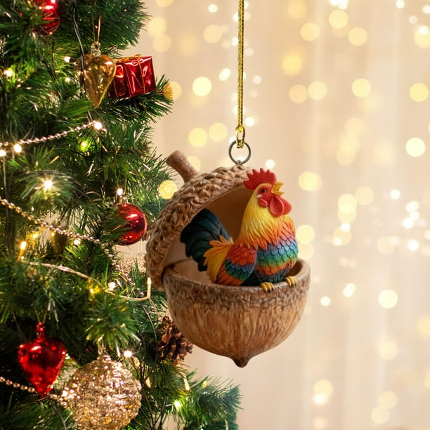 Adornos navideños, adornos navideños, regalos navideños Animales del bosque Decoración navideña Acrílico Plano un acrílico