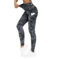 thumbnail image 1 of Pantalones de yoga THE GYM PEOPLE, cintura alta y gruesos con bolsillos para mujer, 1 of 7