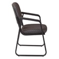 thumbnail image 2 of Deluxe Sled Base Armless Chair with Designer Plastic Shell in Black, 2 of 4
