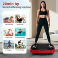 thumbnail image 2 of BAOKALER Vibration Plate Exercise Machine, Vibration Plate Waver for Home Fitness, Full Body Workout Platform with Loop Bands & Remote Control for Weight Loss & Muscle Toning, Red, 2 of 12