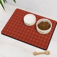 thumbnail image 3 of Dog Cat Food Mat, Dog Mat for Food and Water, Pet Dog Cat Bowl Mat, Anti-Slip Reusable Feeding Mat with Lattice Grid Christmas,16inx24in, 3 of 7