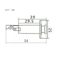 thumbnail image 4 of Milaget 6.35mm Strap Lock Pin Jacks End Pin Output Input Socket for Guitar Bass Gold, 4 of 4