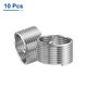 thumbnail image 3 of Uxcell 10pcs M18 x 1.5 1D Inserciones de rosca de alambre Kit de reparación tipo helicoidal de acero inoxidable 304, 3 of 7