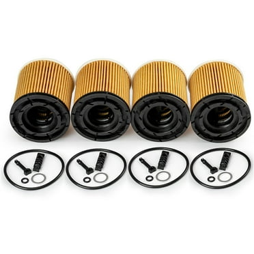 4 x Oil Filters Pack with Seals Replace 26350-2M000 For Hyundai/ KIA 1.6L Engine