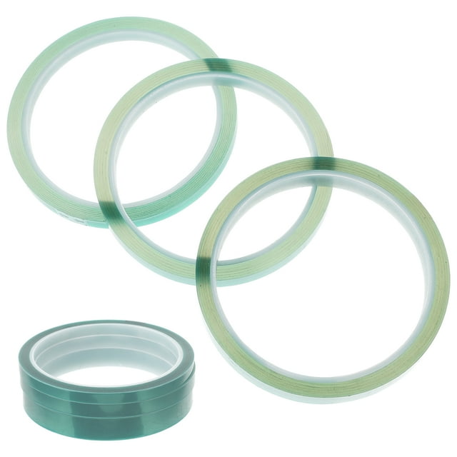 6pcs Green Heat Resistant Tape for Eyelash Extension Safe Durable PET MultiFunction High Insulation