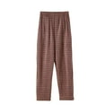 thumbnail image 2 of Vetsdori Pockets Pajamas Pants for Women Lightweight Comfy and Cozy Pj Bottoms Elastic Waist Sleepwear Wide Leg Plaid Womens Lounge Pants, 2 of 3
