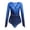 Navy Blue, variant on Ice Figure Skating Dress for Women Long Sleeves Gradient Color Competition Skating Dancewear Burgundy XL