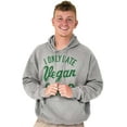 thumbnail image 5 of Date Vegan Girls Funny Vegetarian Gym Hoodie Hooded Sweatshirt Men Brisco Brands S, 5 of 6