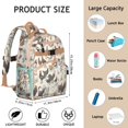 thumbnail image 2 of Retro Minimalist Chicken Backpack Cute Chick and Rooster Pattern with Rustic Country Farmhouse Style, 2 of 2