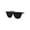 All Black, variant on Flat Top Mob Plastic Top Visor Sunglasses All Black