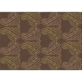 thumbnail image 1 of Ahgly Company Machine Washable Indoor Rectangle Transitional Copper Brown Area Rugs, 2' x 5', 1 of 7