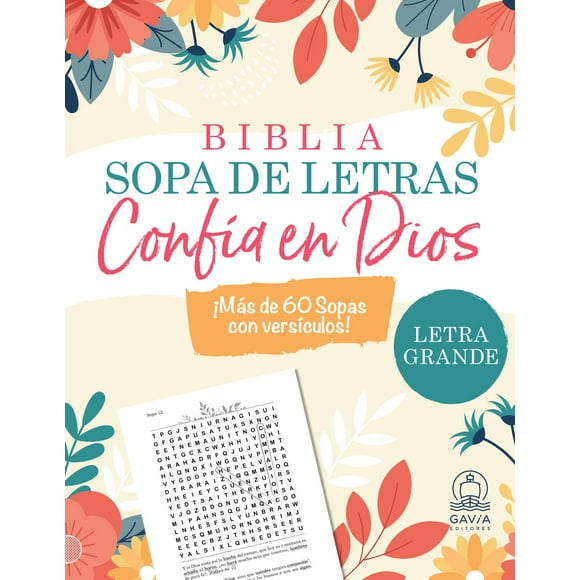 Biblia Confía en Dios Sopa de Letras Gavia Editores 729208217835