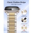 thumbnail image 2 of Wearlizer Stainless Steel Watch Band Compatible with Apple Watch Bands 38/40/41/42/44/45/46/49mm Men Women Zigzag Weave Metal Strap for Iwatch Series 11/10/9/8/7/6/5/4/3/SE/Ultra, 2 of 4