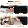 thumbnail image 6 of Small Pet Bed Orthopedic for Cat Dog Four-Sided Bolster Cushion with Waterproof Removable Washable Cover Pet Sofa Black, 6 of 10