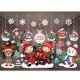 thumbnail image 2 of Farfi Decoración de Navidad Ventana Ventana Vidrio Pegatinas de Navidad Calcomanía Patch Decoración del hogar Farfi 21050553, 2 of 6