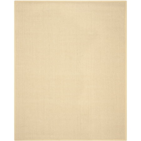 SAFAVIEH Natural Fiber Juniper Border Sisal Area Rug, Maize/Wheat, 5' x 8'