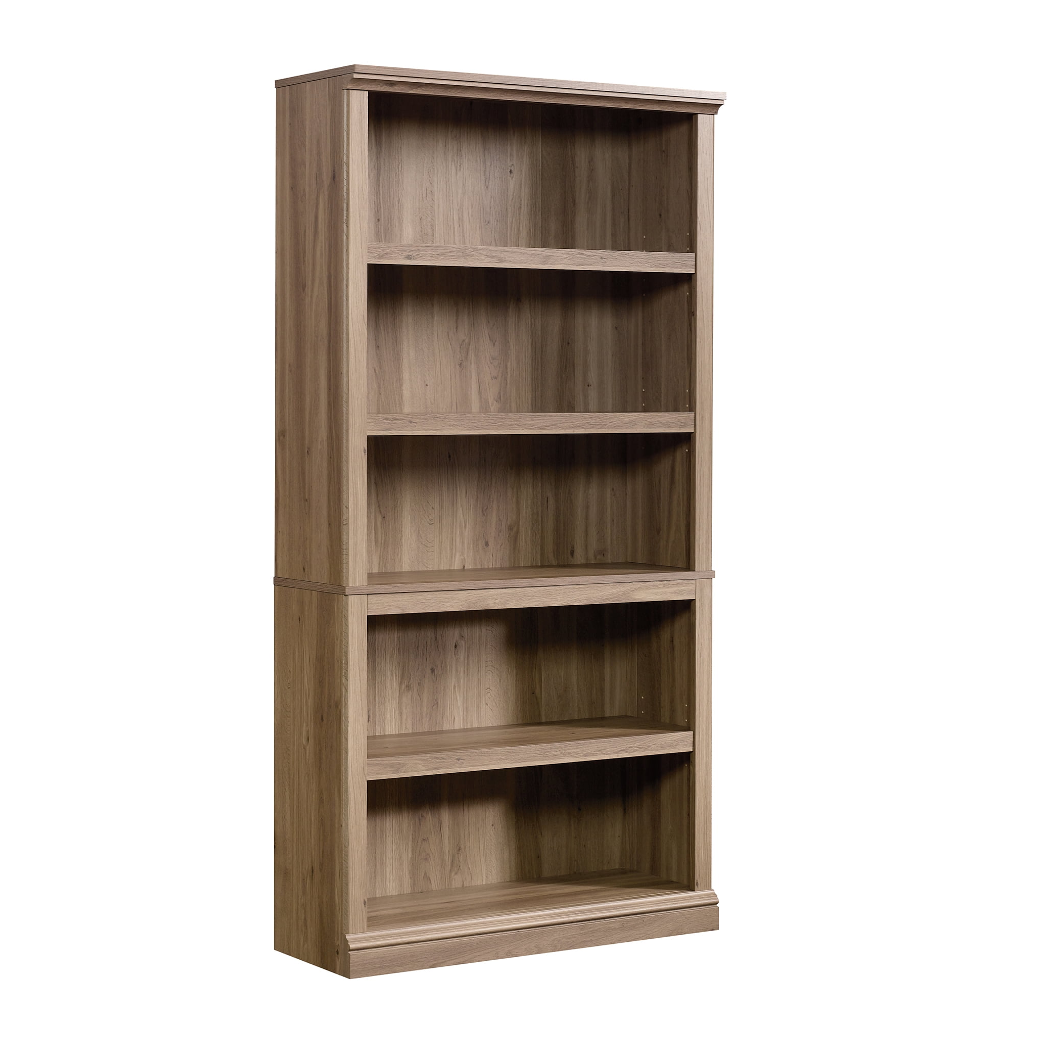 Sauder Select 5-Shelf Bookcase, Chalked Chestnut Finish