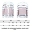 thumbnail image 2 of Suéter Suéteres básicos para mujer Estilo navideño Estampado de copos de nieve Traje diario (Rosa L) Cgtredaw Rosa T L para Mujer, 2 of 8
