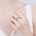 thumbnail image 6 of Apaison 925 Sterling Silver Sparkling 1ct&2 Carat Moissanite Women Ring - Female Wedding Engagement Eternity Jewelry Gift, 6 of 7