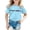 Blue, variant on YAYUBA 2t Baby Shirt Girl Graphic T-Shirts Crew Neck Back To School Short Sleeve Tee for Toddler Fashion Casual Tee Tops Preppy Toddler Clothes for Girls, 8-9 Years, Red