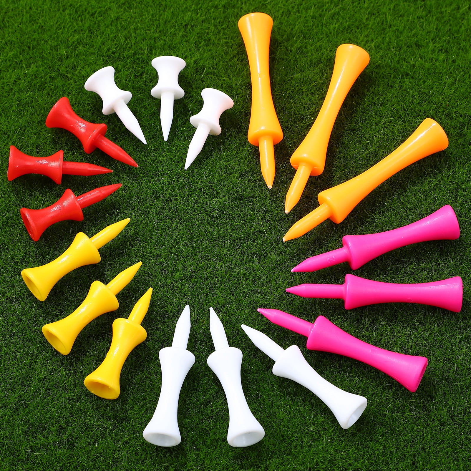 Golfs Supplies Golfing Tees 240 Pcs Ball Stud Outdoor Bulk Nail Accessories Balls Training Holders