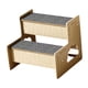 thumbnail image 2 of Escaleras de madera para mascotas, escaleras para gatos, cama, escalera para perros pequeños, cachorros, escaleras para perros con condominio para gat 2 pasos, 2 of 9