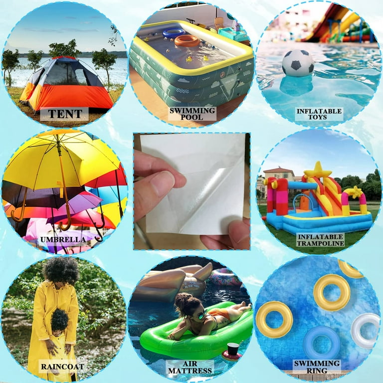 3*7ft Vinyl Repair Patch Kit for Inflatable Decorations, Above Ground  Pool, Bouncy House, Water Slide, Air Mattress, Kayak, Waterproof Tenacious  Tape for Tent, Canvas, Canopy, Umbrella(2 Pack) - Yahoo Shopping