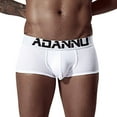 thumbnail image 4 of KaLI_store Men'S Underwear Men's Underwear boxer briefs Soft Comfortable Bamboo Viscose Printed Underwear Trunks White,L, 4 of 5