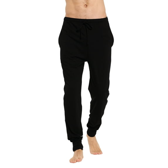 CYZ Men's Cotton Knit Jogger Lounge Pants with Drawstring